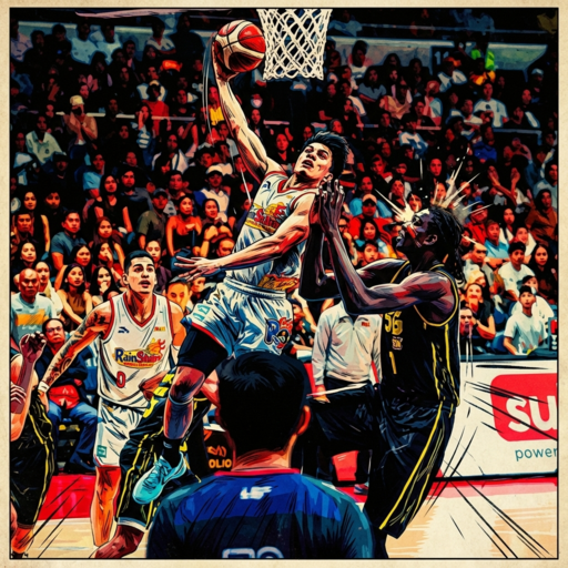 PBA: Rain or Shine, sinira ang debut ni Bol Bol; Johnson at Khobuntin, nagsuntukan sa mainit na laro